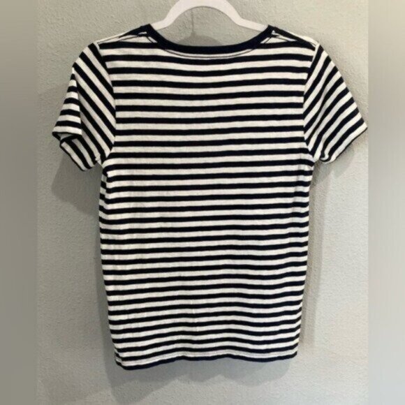 J.Crew Embellished Flamingo Preppy Mod Boho Kitschy Collector Tee Striped - Picture 5 of 5